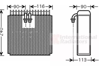 Испаритель VAN WEZEL 5300V385