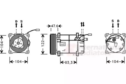 Компрессор VAN WEZEL 5900K109