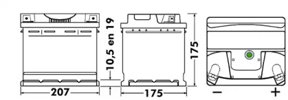 Аккумулятор CENTRA CB443