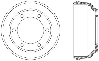 Тормозный барабан OPEN PARTS BAD9057.10