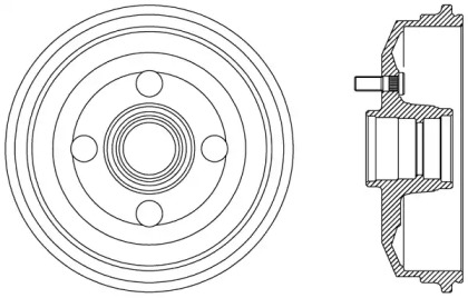 Тормозный барабан OPEN PARTS BAD9058.40