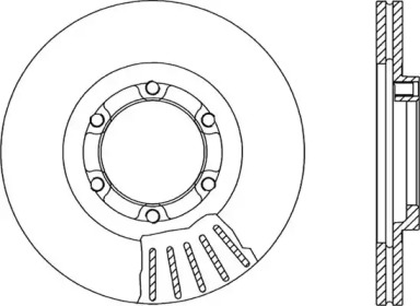 Тормозной диск OPEN PARTS BDA1067.20