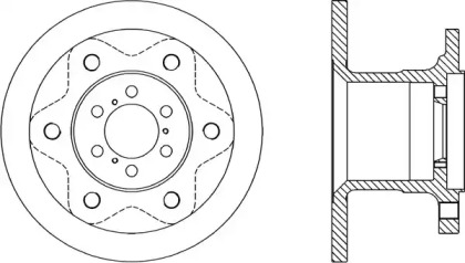 Тормозной диск OPEN PARTS BDA1143.10