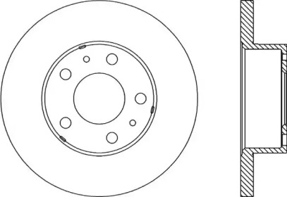 Тормозной диск OPEN PARTS BDA1150.10