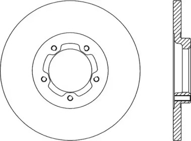 Тормозной диск OPEN PARTS BDA1166.10