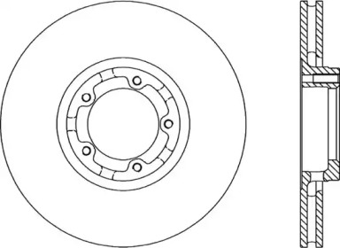 Тормозной диск OPEN PARTS BDA1183.20