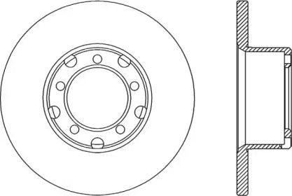 Тормозной диск OPEN PARTS BDA1299.10