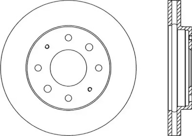 Тормозной диск OPEN PARTS BDA1345.20