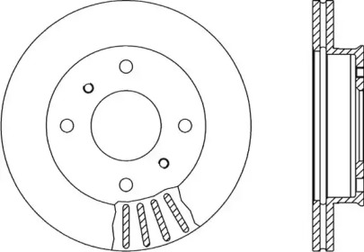 Тормозной диск OPEN PARTS BDA1388.20