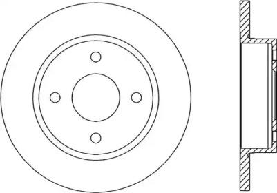 Тормозной диск OPEN PARTS BDA1395.10