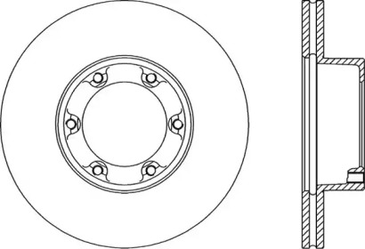 Тормозной диск OPEN PARTS BDA1451.20