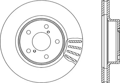 Тормозной диск OPEN PARTS BDA1491.20