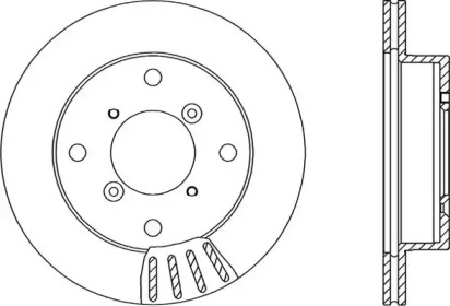 Тормозной диск OPEN PARTS BDA1505.20