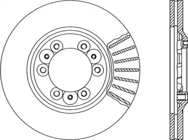 Тормозной диск OPEN PARTS BDA1672.20