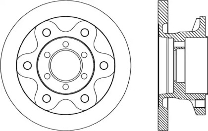 Тормозной диск OPEN PARTS BDA1690.10