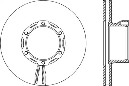 Тормозной диск OPEN PARTS BDA1701.20