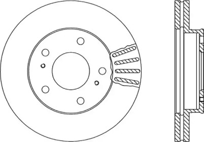 Тормозной диск OPEN PARTS BDA1709.20