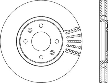 Тормозной диск OPEN PARTS BDA1715.20