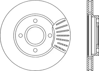 Тормозной диск OPEN PARTS BDA1739.20