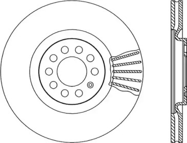 Тормозной диск OPEN PARTS BDA1744.20