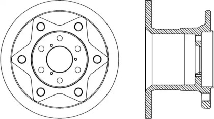 Тормозной диск OPEN PARTS BDA1767.10