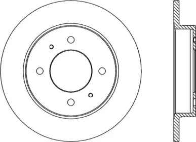 Тормозной диск OPEN PARTS BDA1770.10