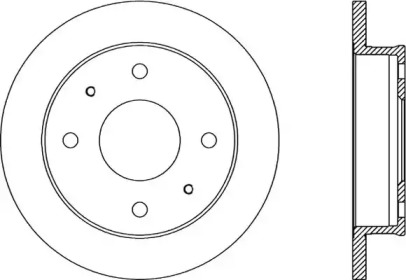 Тормозной диск OPEN PARTS BDA1858.10