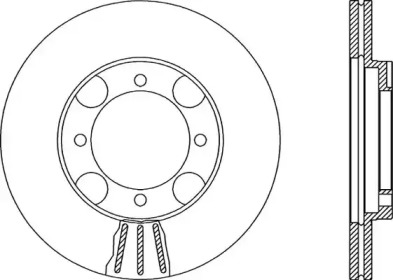 Тормозной диск OPEN PARTS BDA1869.20