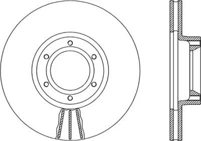 Тормозной диск OPEN PARTS BDA1878.20