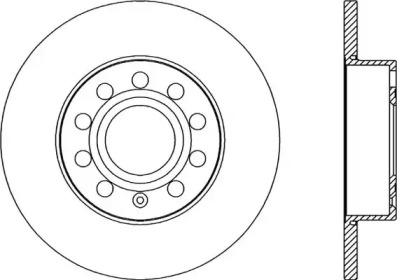 Тормозной диск OPEN PARTS BDA2029.10