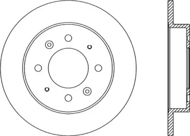 Тормозной диск OPEN PARTS BDA2047.10