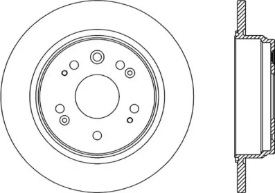 Тормозной диск OPEN PARTS BDA2050.10