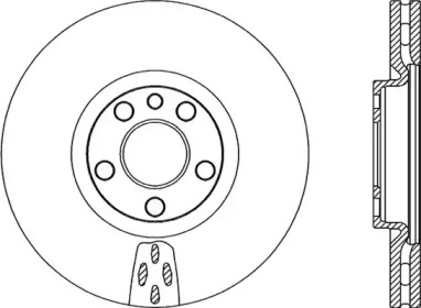 Тормозной диск OPEN PARTS BDA2052.20