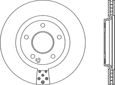 Тормозной диск OPEN PARTS BDA2054.20