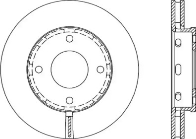 Тормозной диск OPEN PARTS BDA2055.20