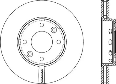 Тормозной диск OPEN PARTS BDA2070.20