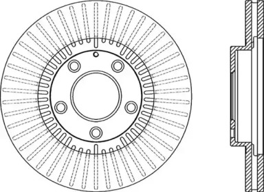 Тормозной диск OPEN PARTS BDA2075.20