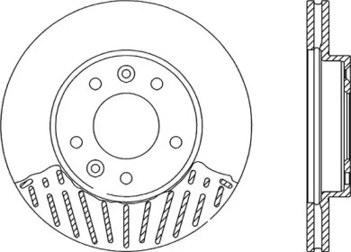 Тормозной диск OPEN PARTS BDA2124.20