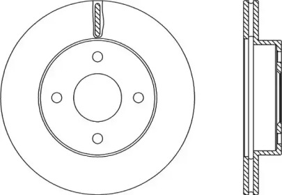 Тормозной диск OPEN PARTS BDA2216.20