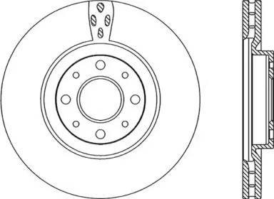 Тормозной диск OPEN PARTS BDA2217.20