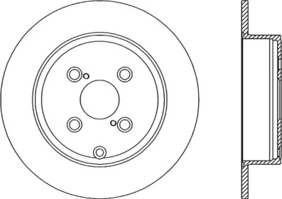 Тормозной диск OPEN PARTS BDA2260.10