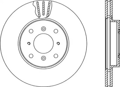 Тормозной диск OPEN PARTS BDA2265.20