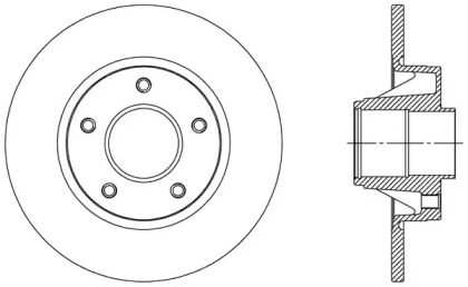 Тормозной диск OPEN PARTS BDA2305.10