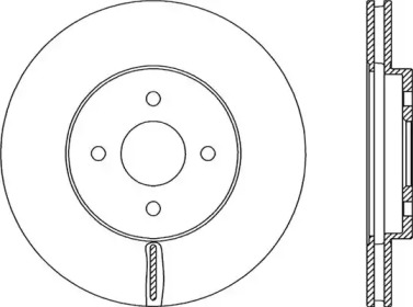 Тормозной диск OPEN PARTS BDA2306.20