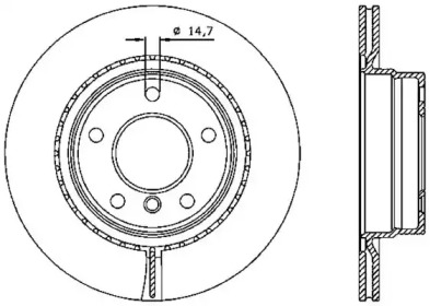 Тормозной диск OPEN PARTS BDA2334.20