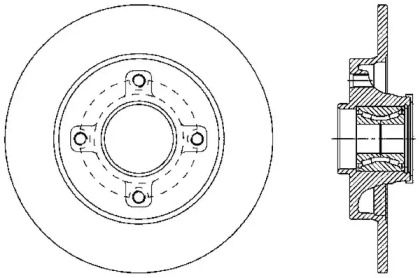 Тормозной диск OPEN PARTS BDA2341.30