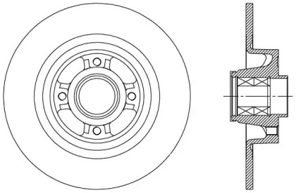 Тормозной диск OPEN PARTS BDA2427.30