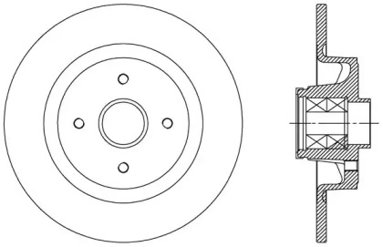 Тормозной диск OPEN PARTS BDA2511.30