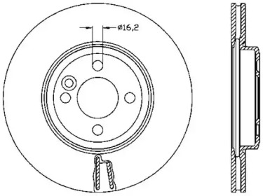 Тормозной диск OPEN PARTS BDA2530.20