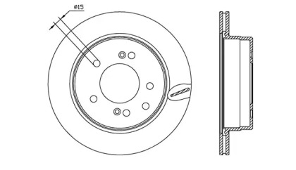 Тормозной диск OPEN PARTS BDA2557.20